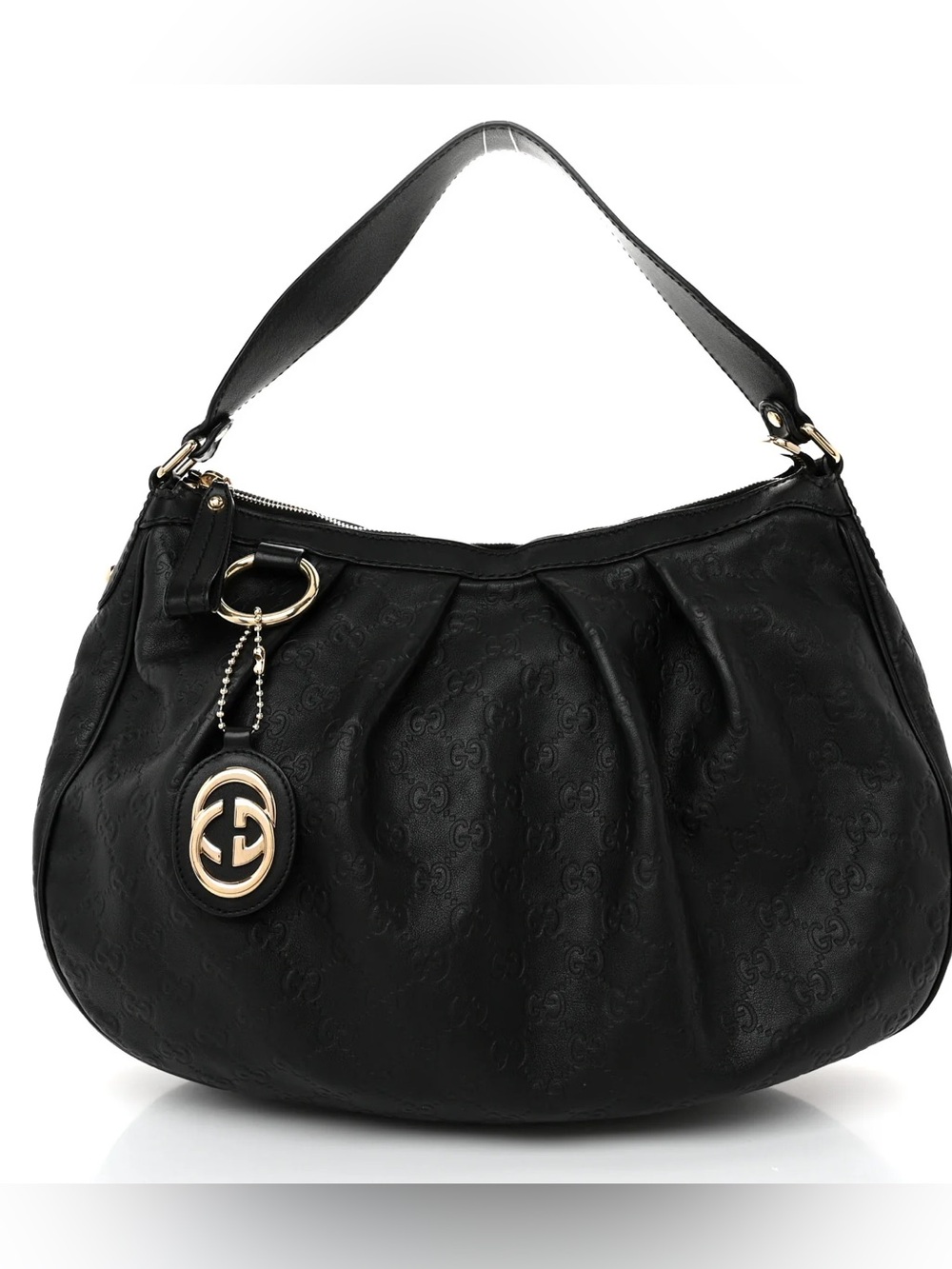 Gucci Sukey Guccissima Embossed Leather